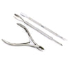 3Pcs/Set Toenail Clipper Nipper Stainless Steel Callus Shavers Health Chiropody Ingrown Podiatry Podiatrist Nail Art Tools