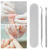 2PCS/set Stainless Toe Nail File Double Ended Pedicure File Edge Ingrown Toe Nail Lifter Paronychia Podiatry Nail Care Tools